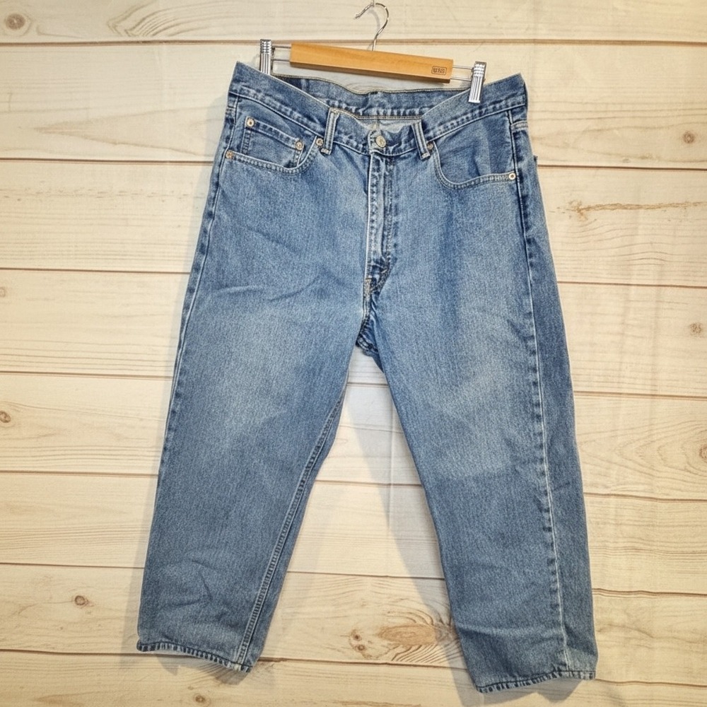 Levi Strauss 550 Jeans Mens 36x29 Relaxed Fit Blue Denim Pants